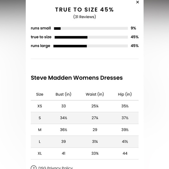 Nadina Sweater Dress in Black & Silver
Metallic by Steve Madden NEW Size XS - Picture 10 of 15